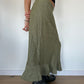 Khaki Linen Skirt · Size M/L