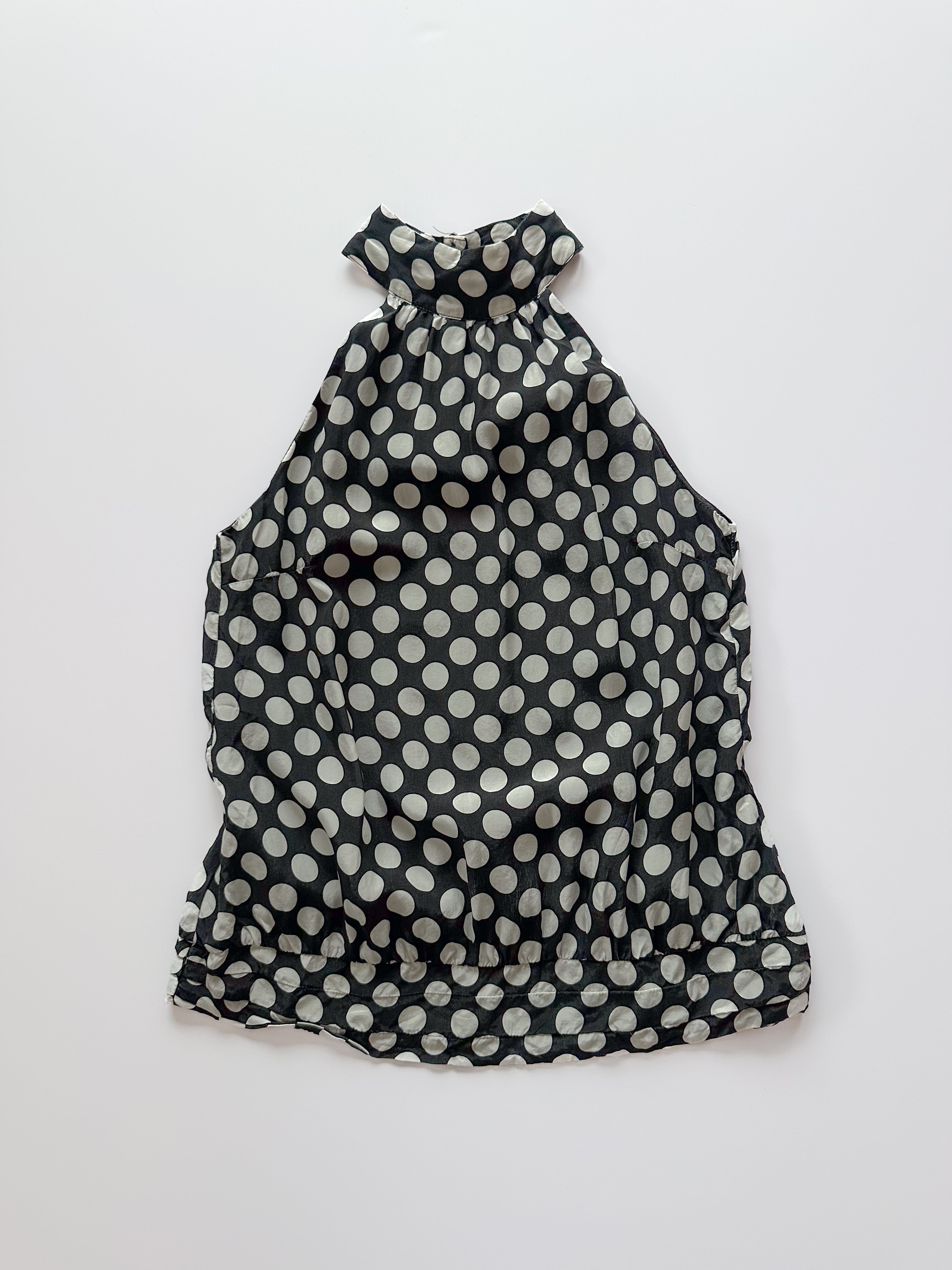 polka dot halter top / size small