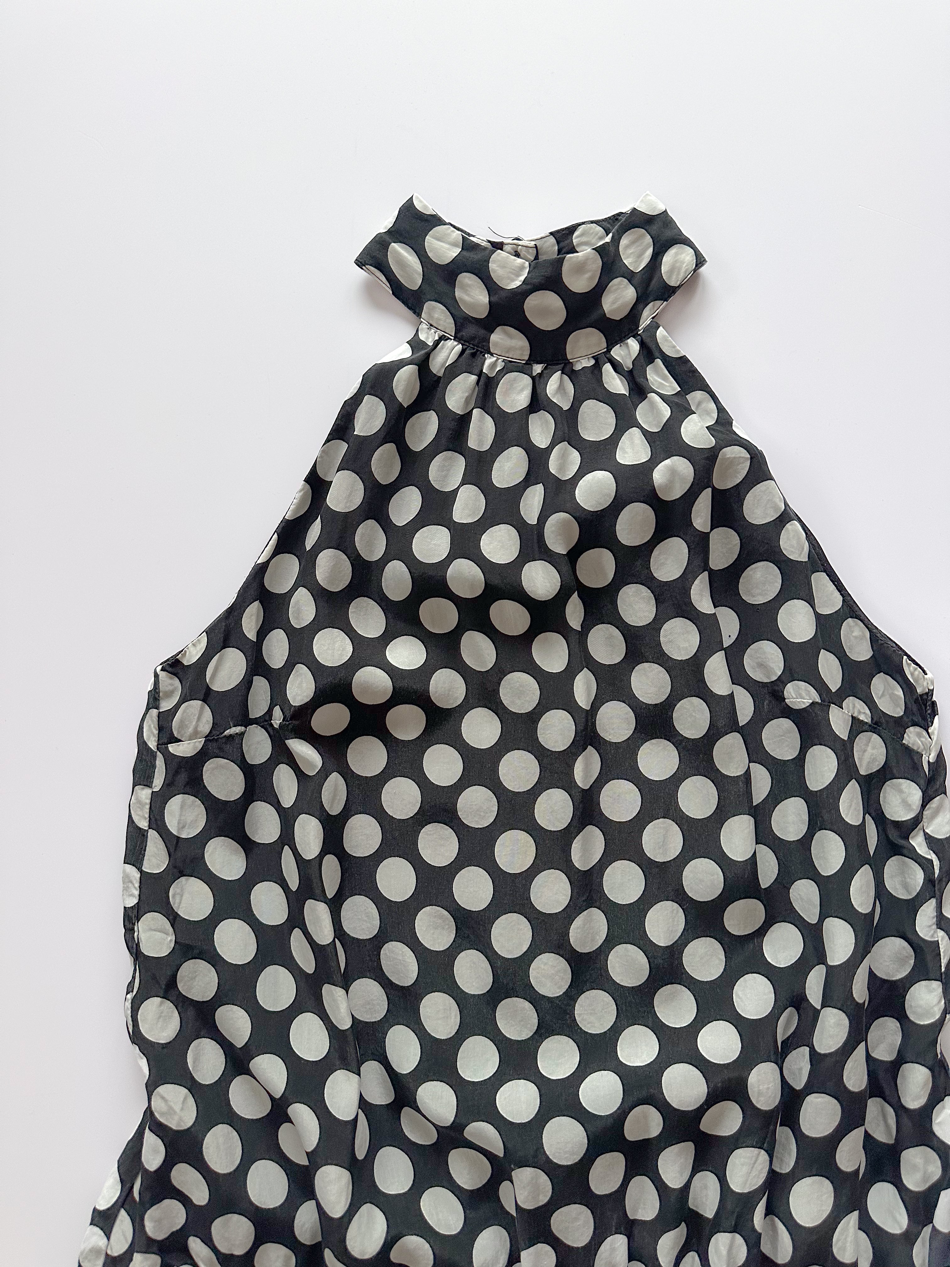 polka dot halter top / size small