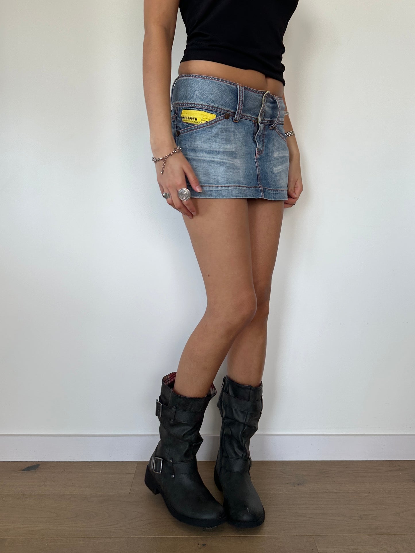 Denim Mini Skirt · Size XS/S