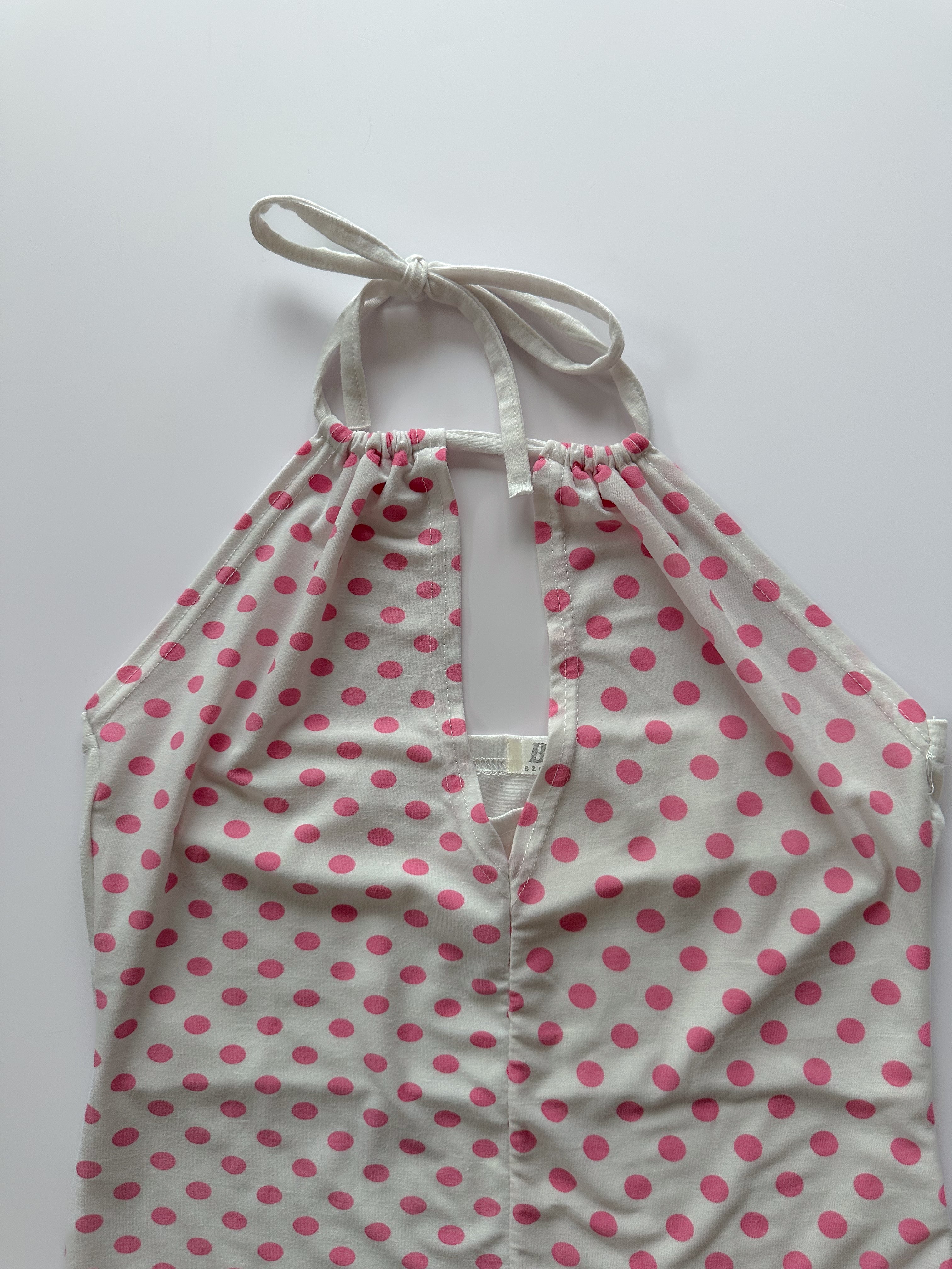 polka halter top / size small