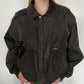 Leather Bomber Jacket ⋆ Size L/XL