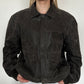 Leather Bomber Jacket ⋆ Size L/XL