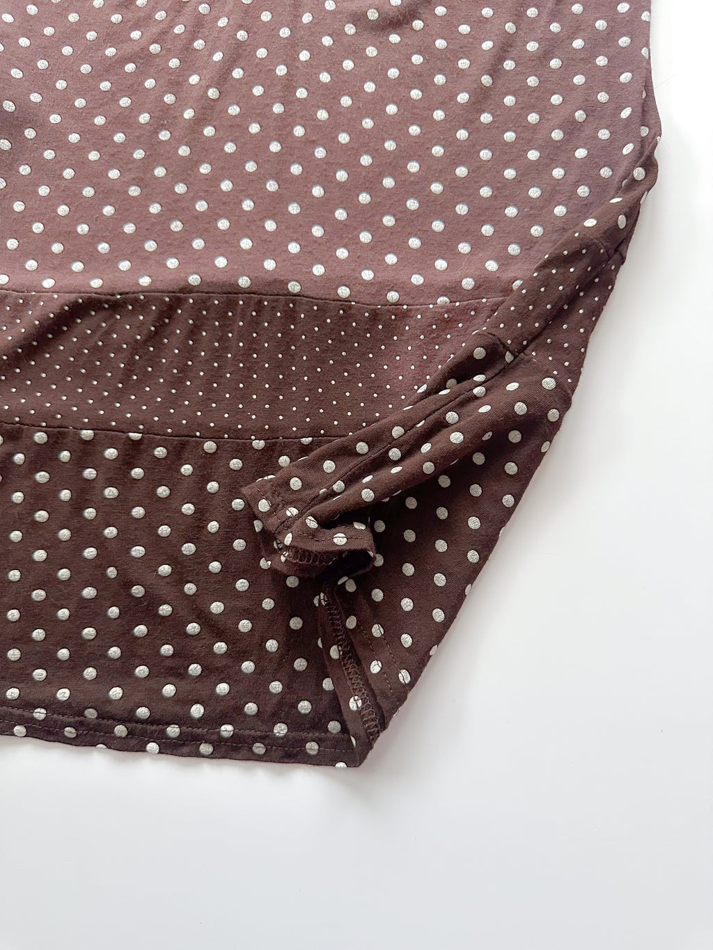 polka dot tunic top / size medium