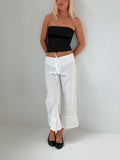 frilly capri pants — size xs/s