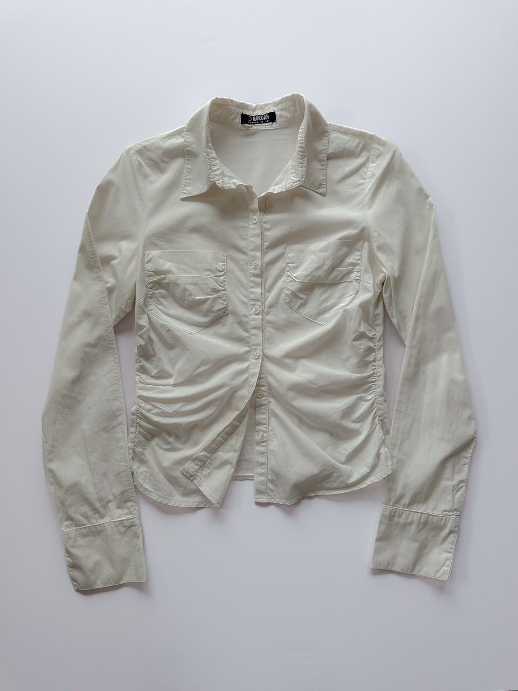 morgan ruched shirt / size small
