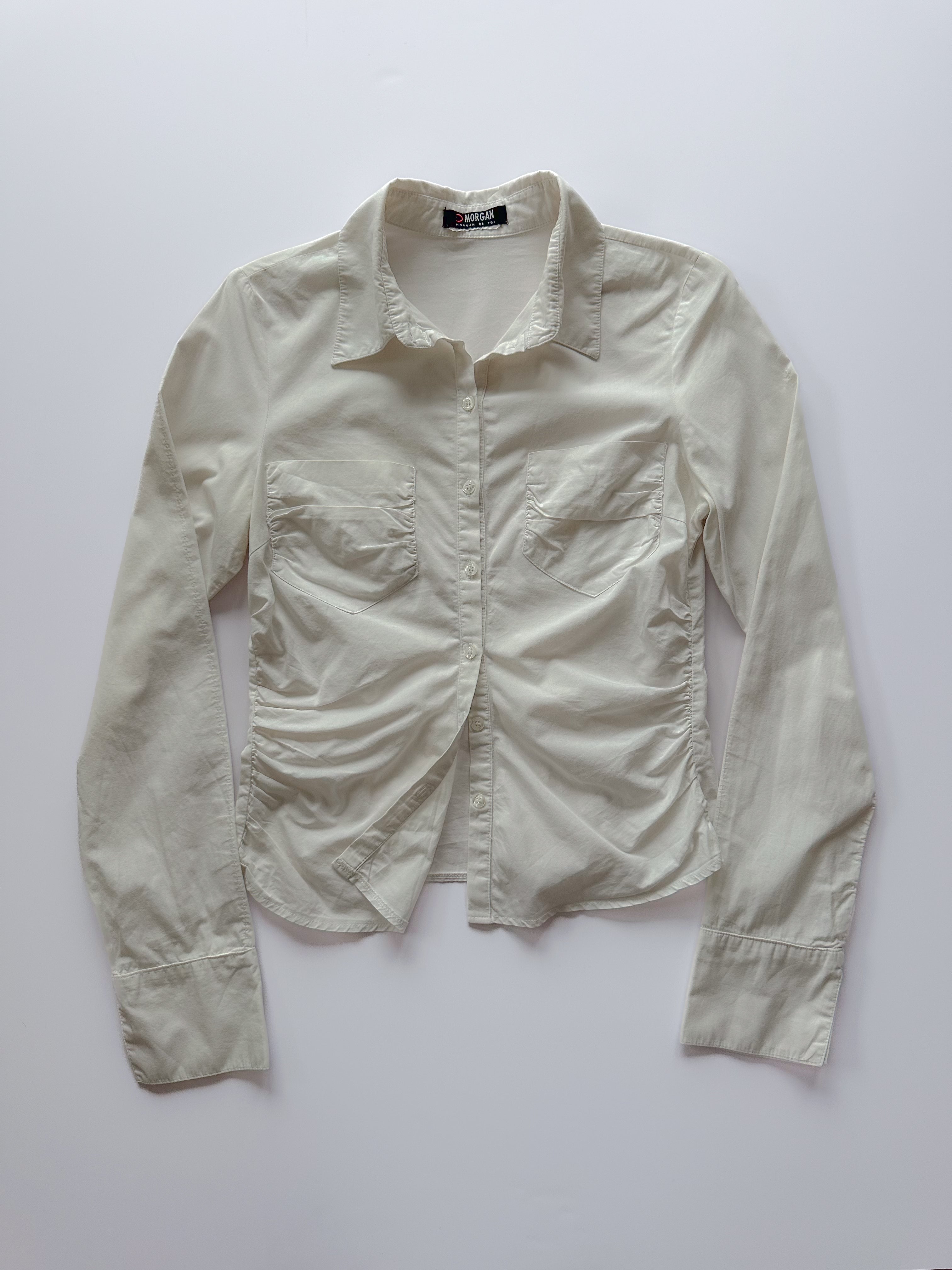 morgan ruched shirt / size small