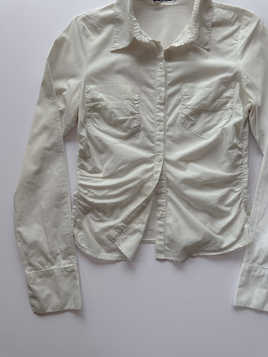 morgan ruched shirt / size small