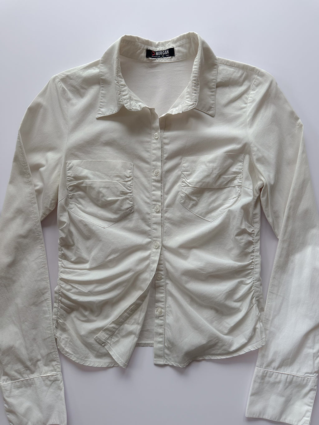 morgan ruched shirt / size small