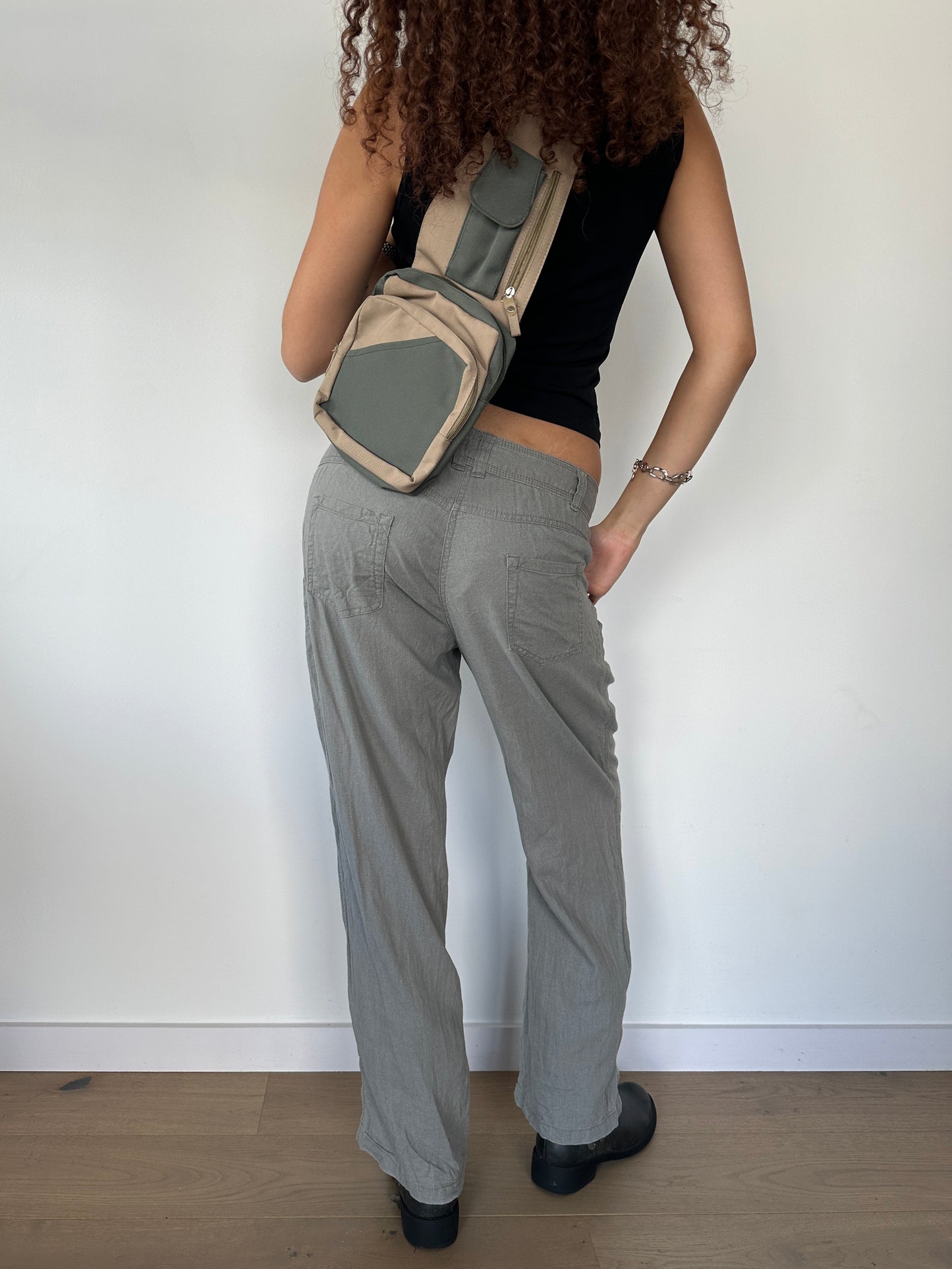 Khaki Side Bag