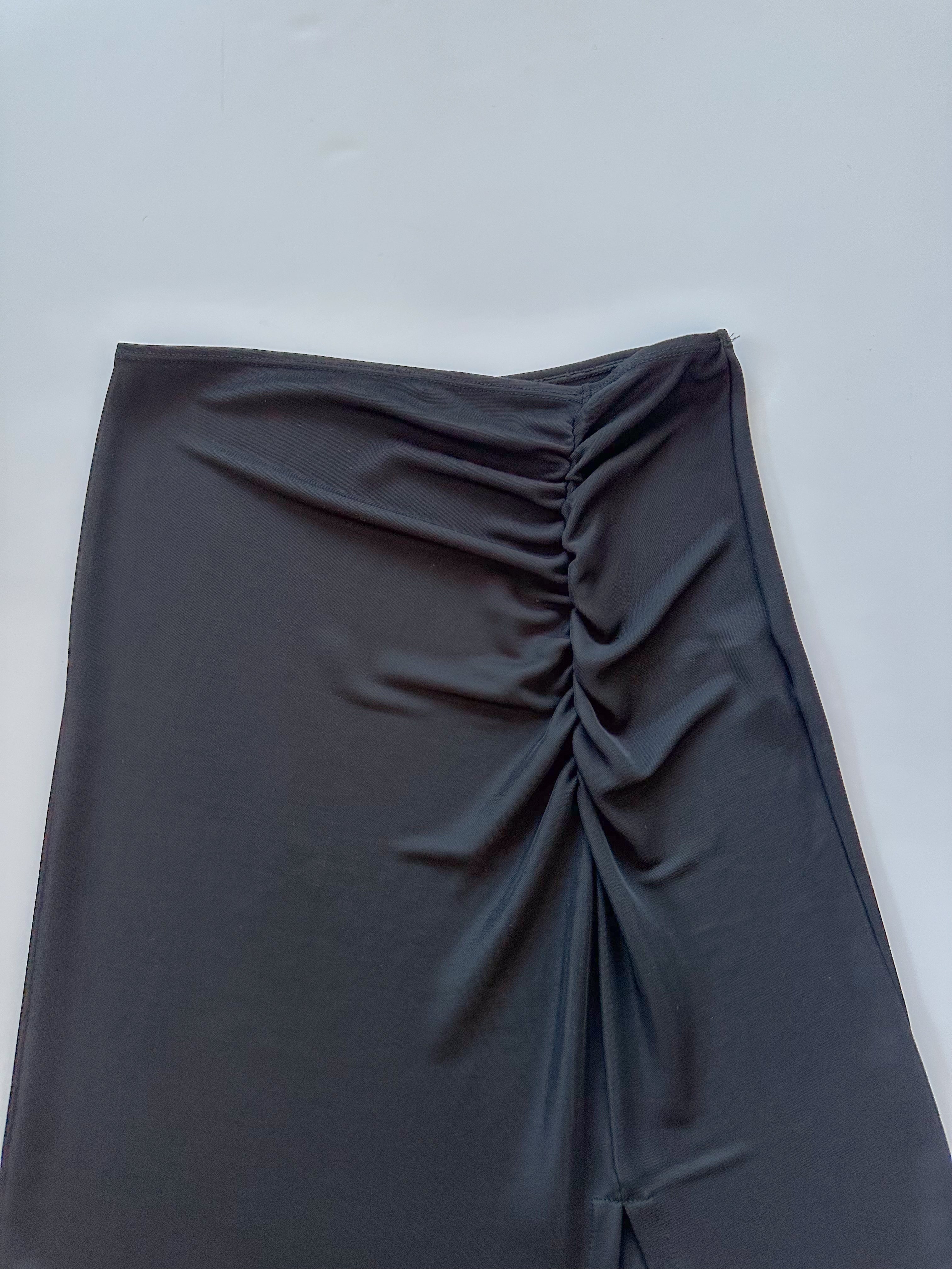 asymmetric slinky skirt / size small