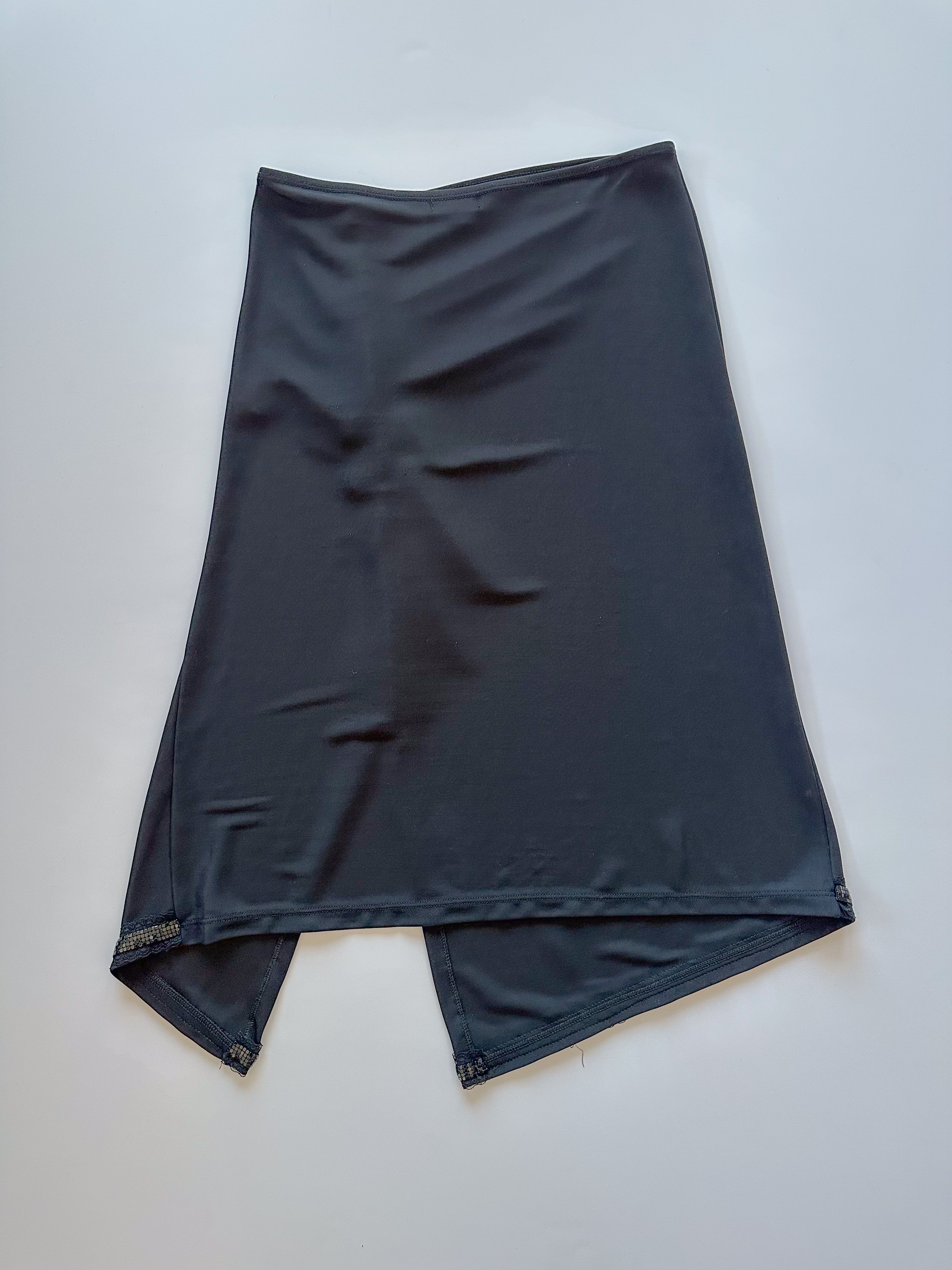 asymmetric slinky skirt / size small