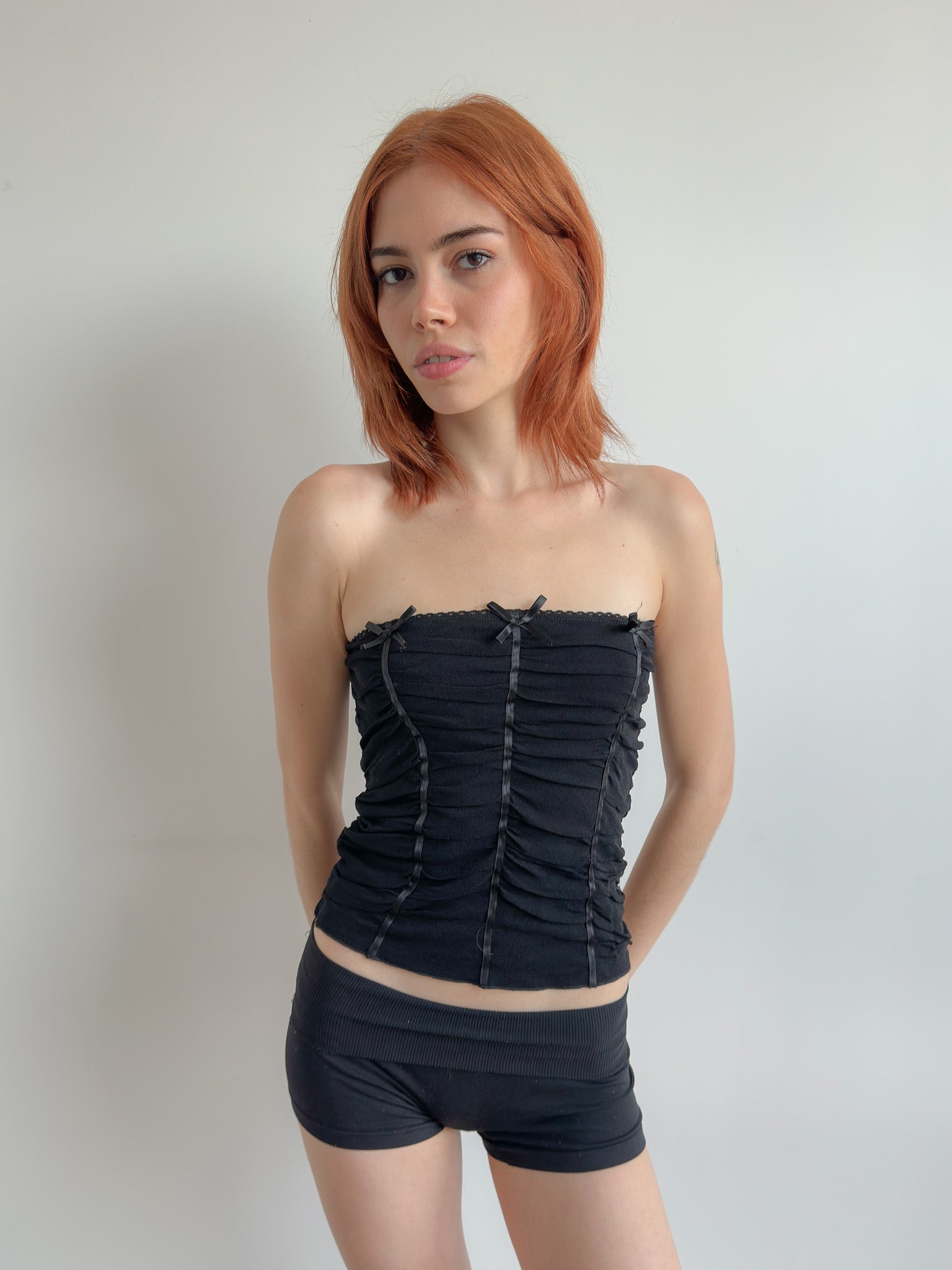mesh tube top / size xs