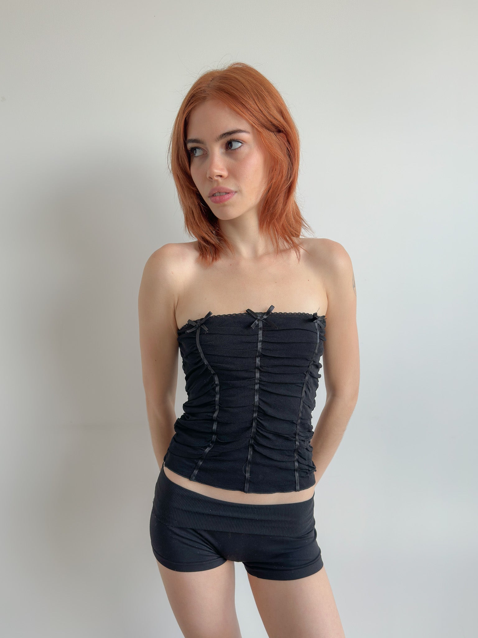 mesh tube top / size xs