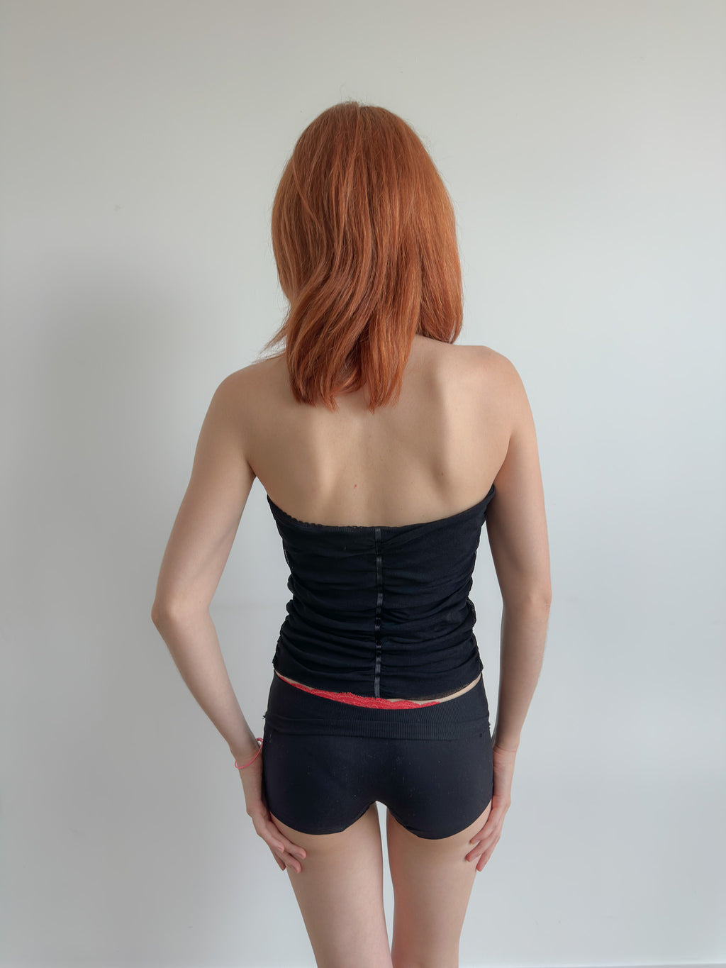 mesh tube top / size xs