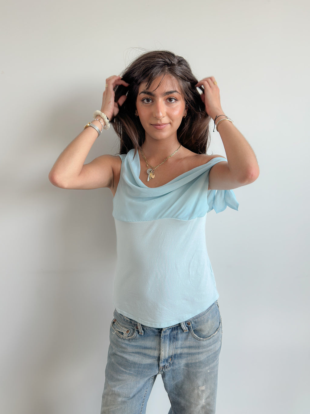 drape tank top / size s-m