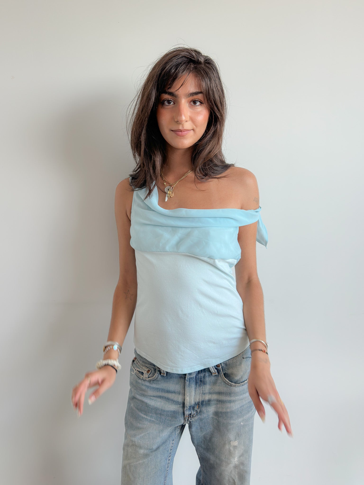 drape tank top / size s-m
