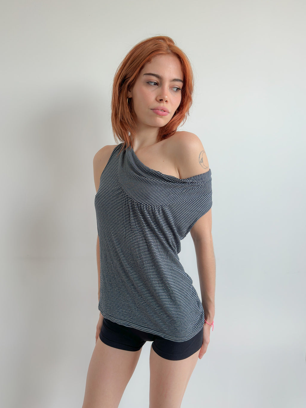 slouch stripe top / size s