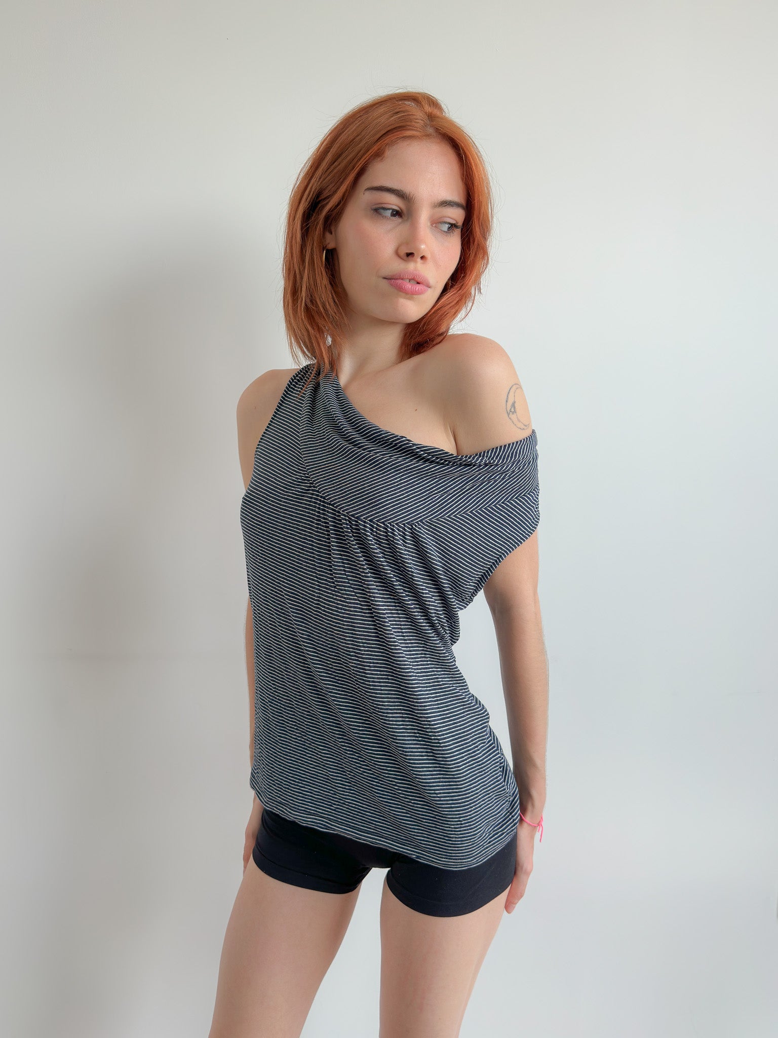 slouch stripe top / size s