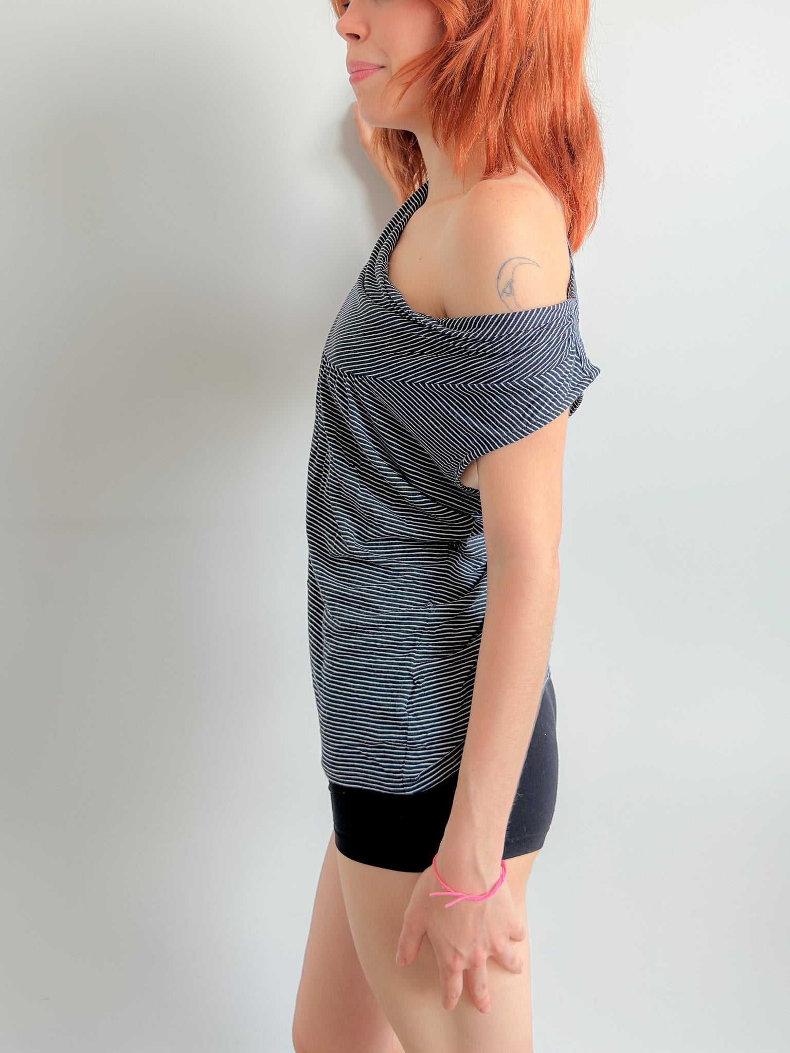 slouch stripe top / size s