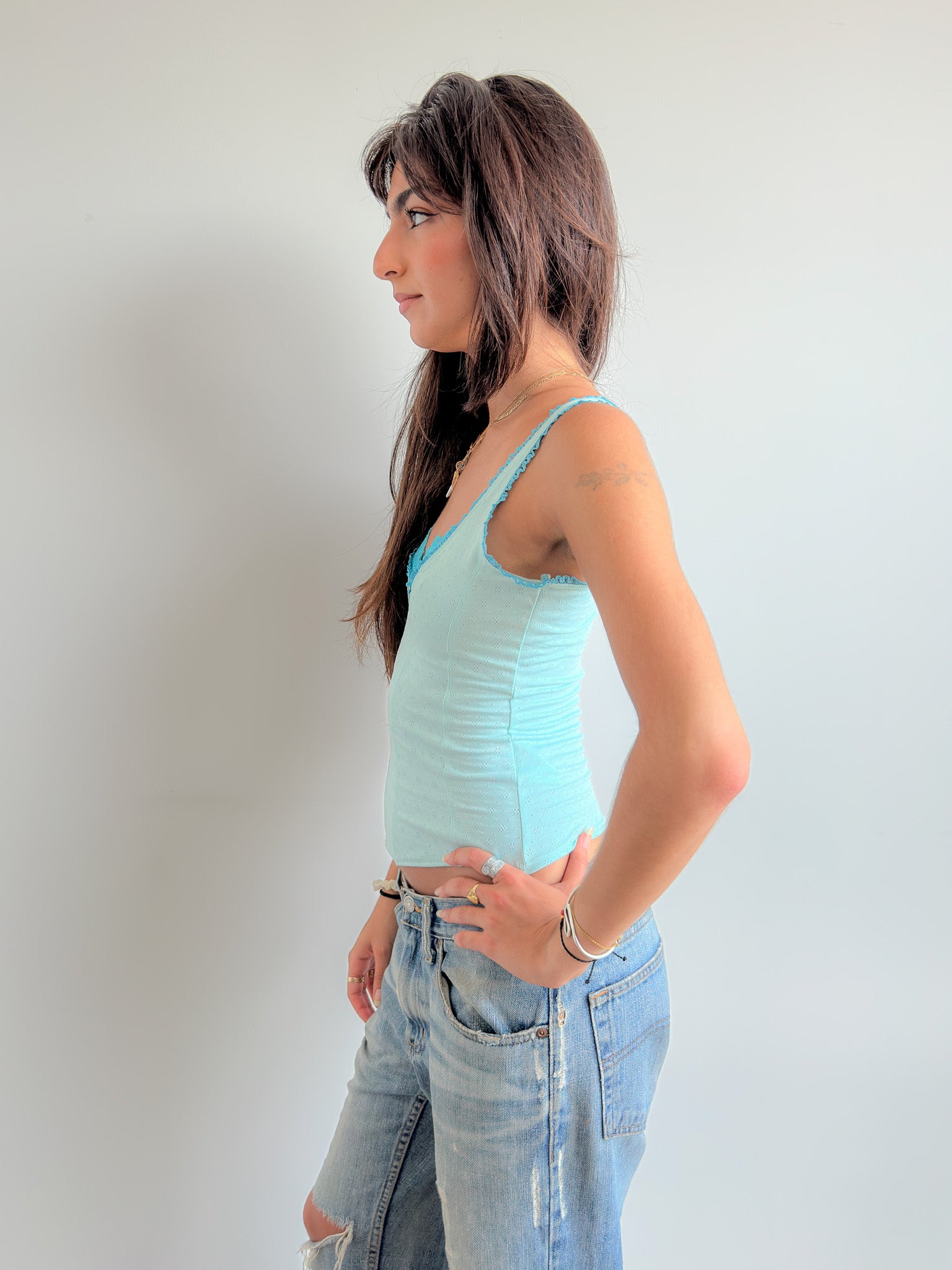 aqua bustier top / size xs