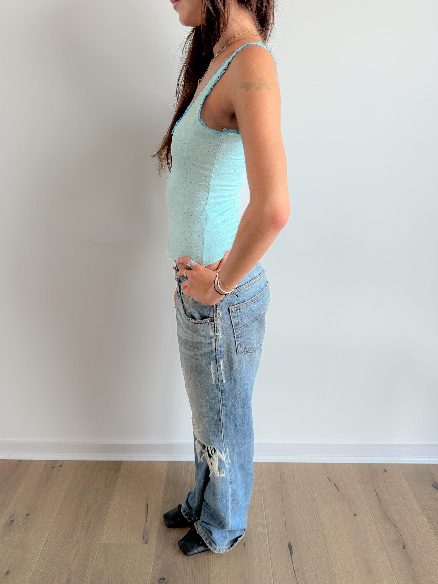 aqua bustier top / size xs