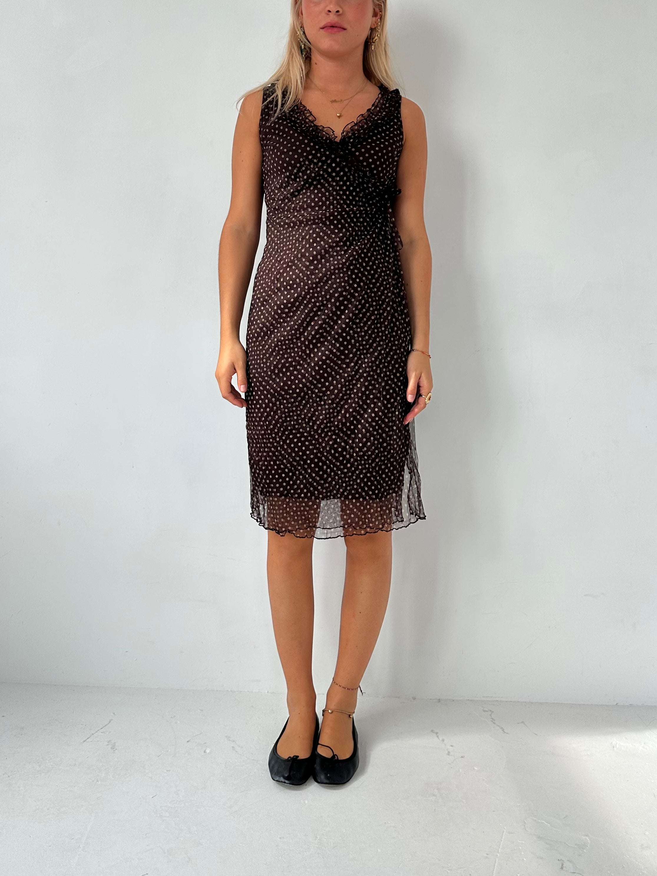 polka dot dress — size xs/s