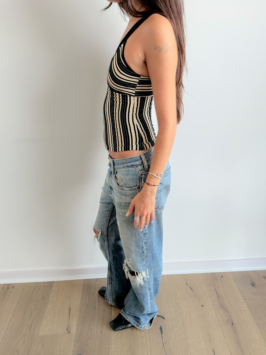 stripe tank top / size xs