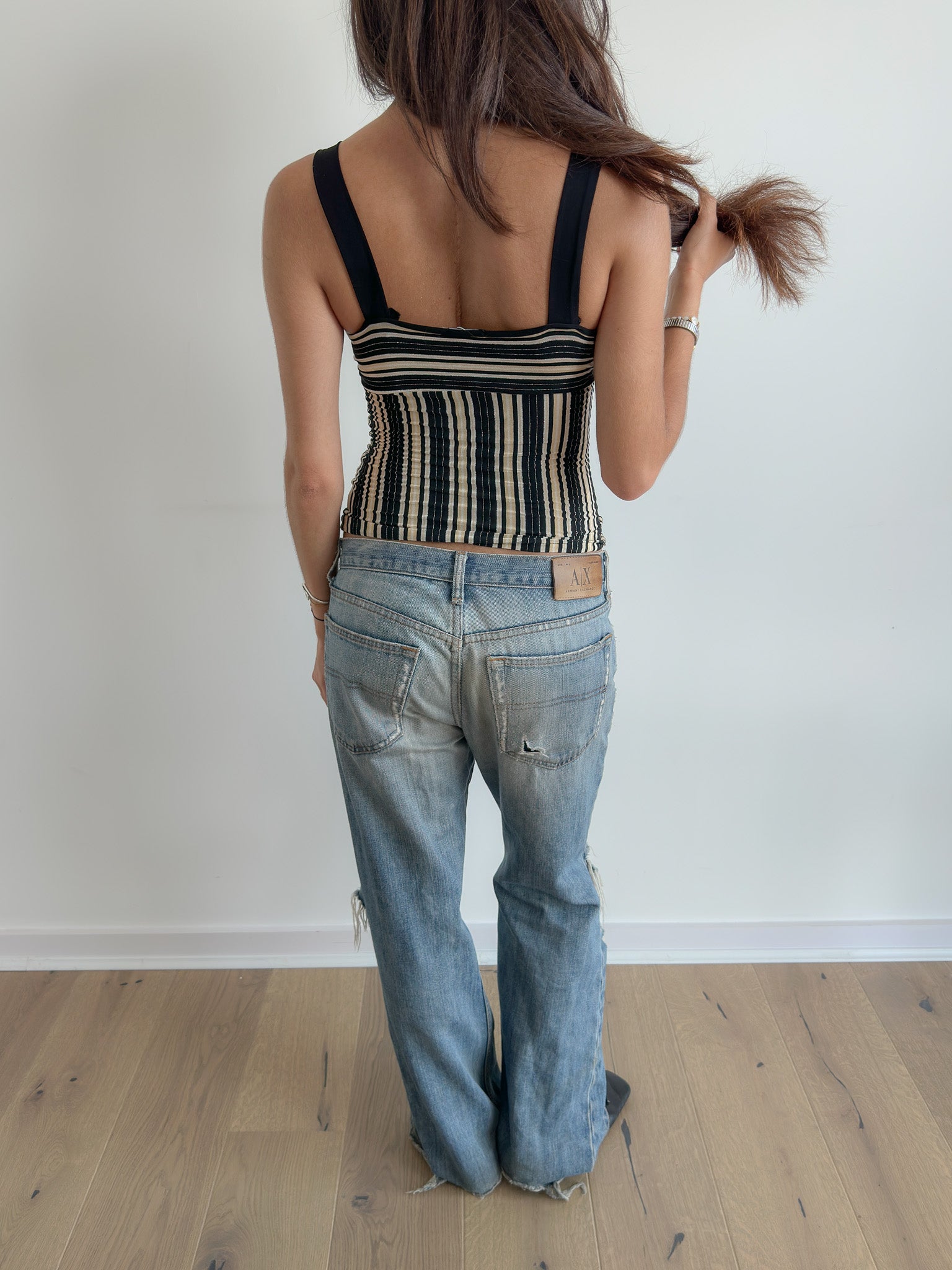 stripe tank top / size xs