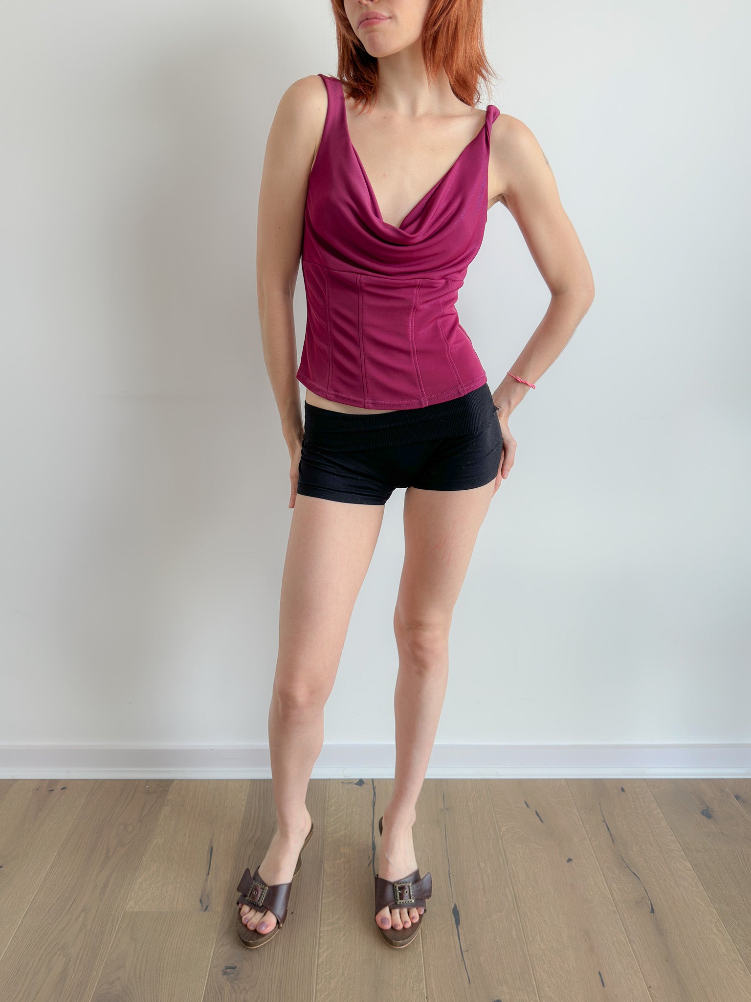 asymmetric slouch tank / size s