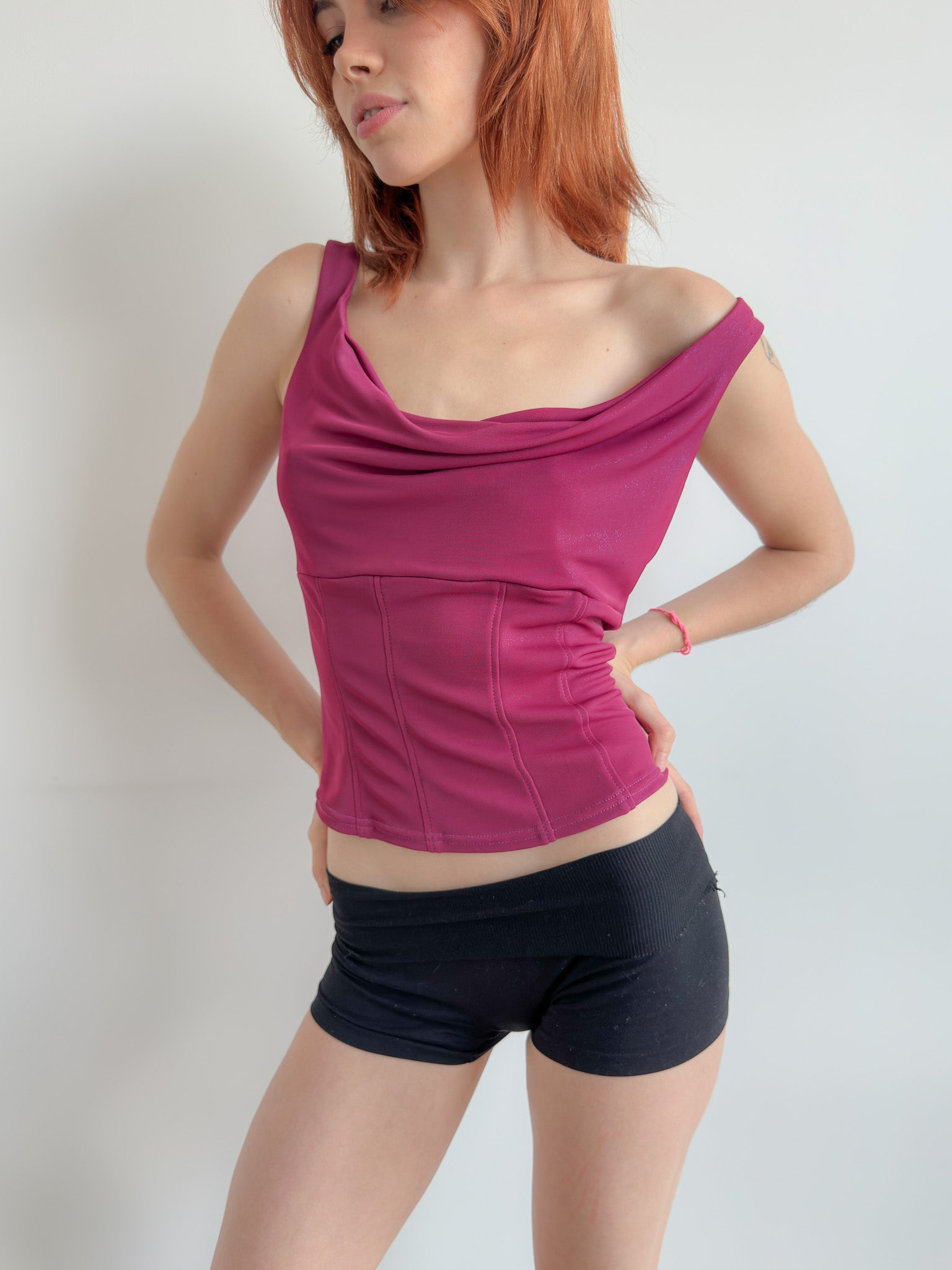 asymmetric slouch tank / size s