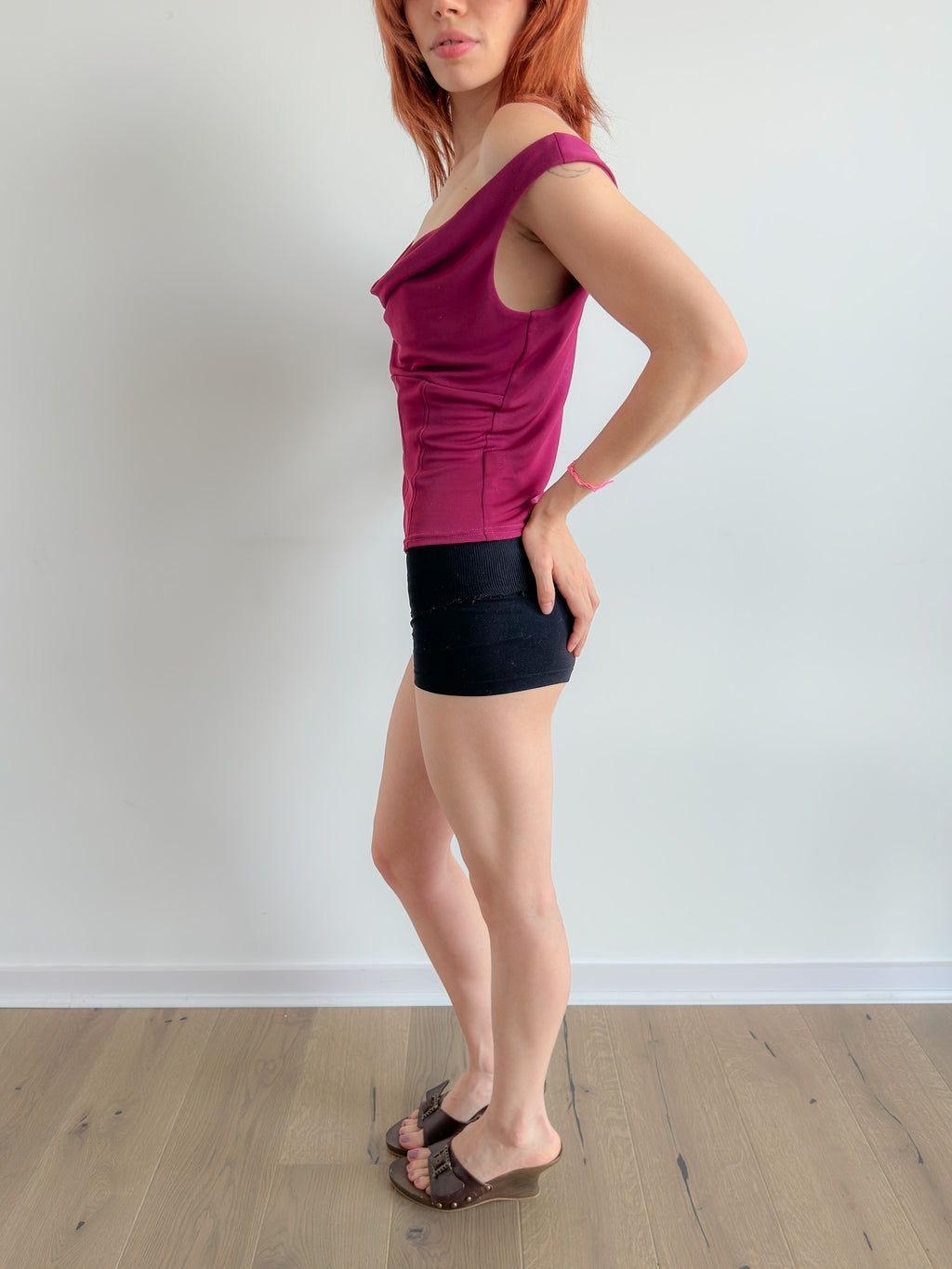 asymmetric slouch tank / size s
