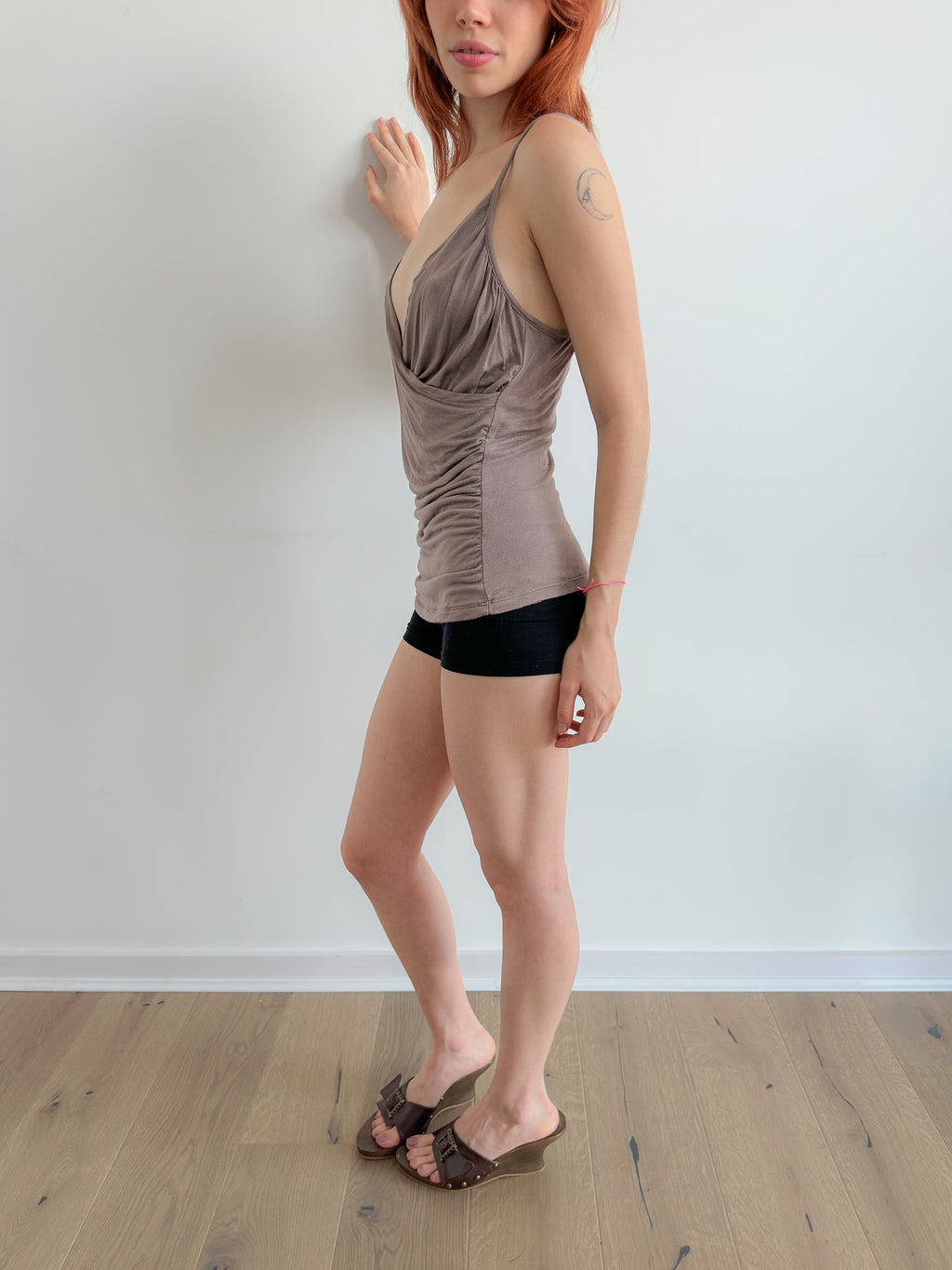 draped cami top / size s