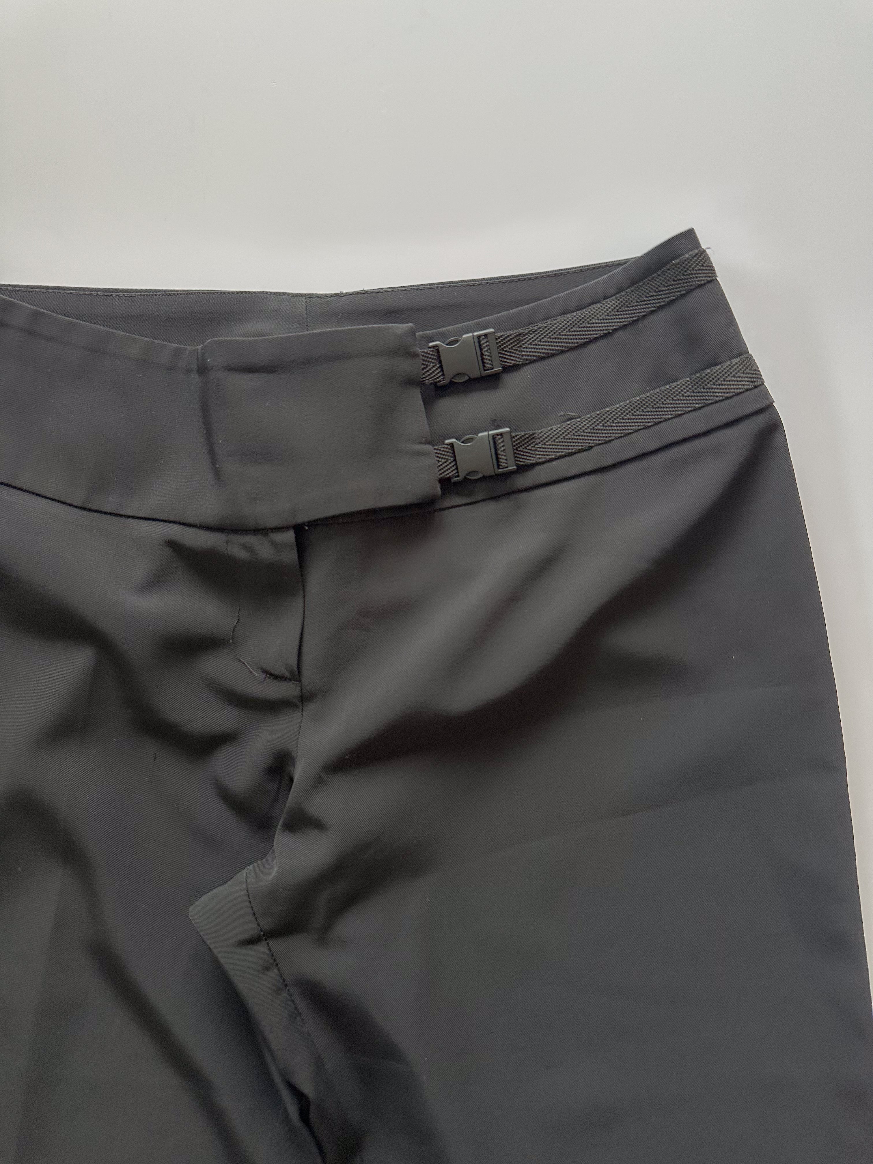 buckle wide leg pants / size medium