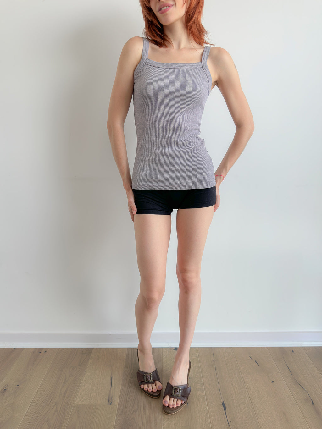ribbed vest / size xs-s