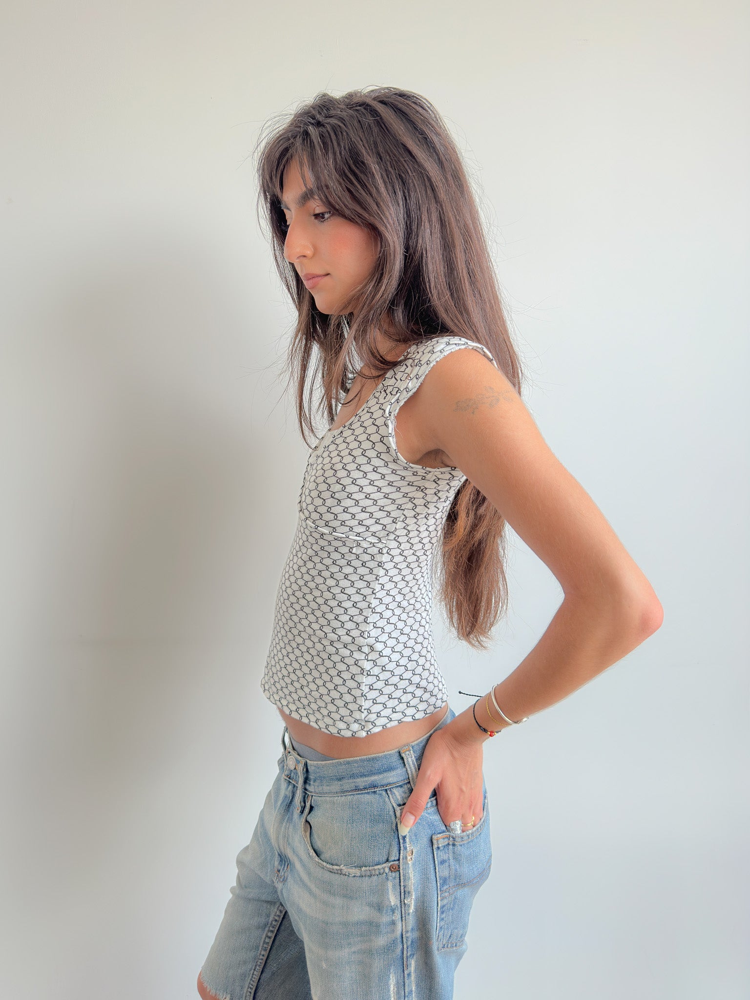 layered baby tee / size s