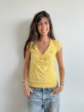 adidas gathered top / size s