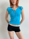 lace baby tee / size xs-s