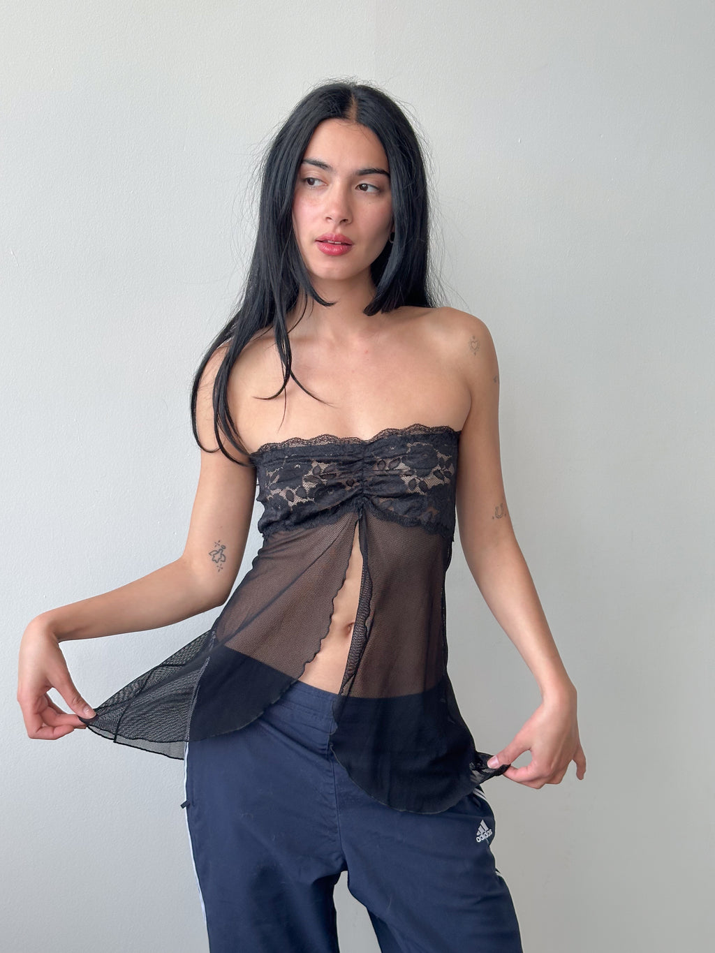 lace tube top / size s