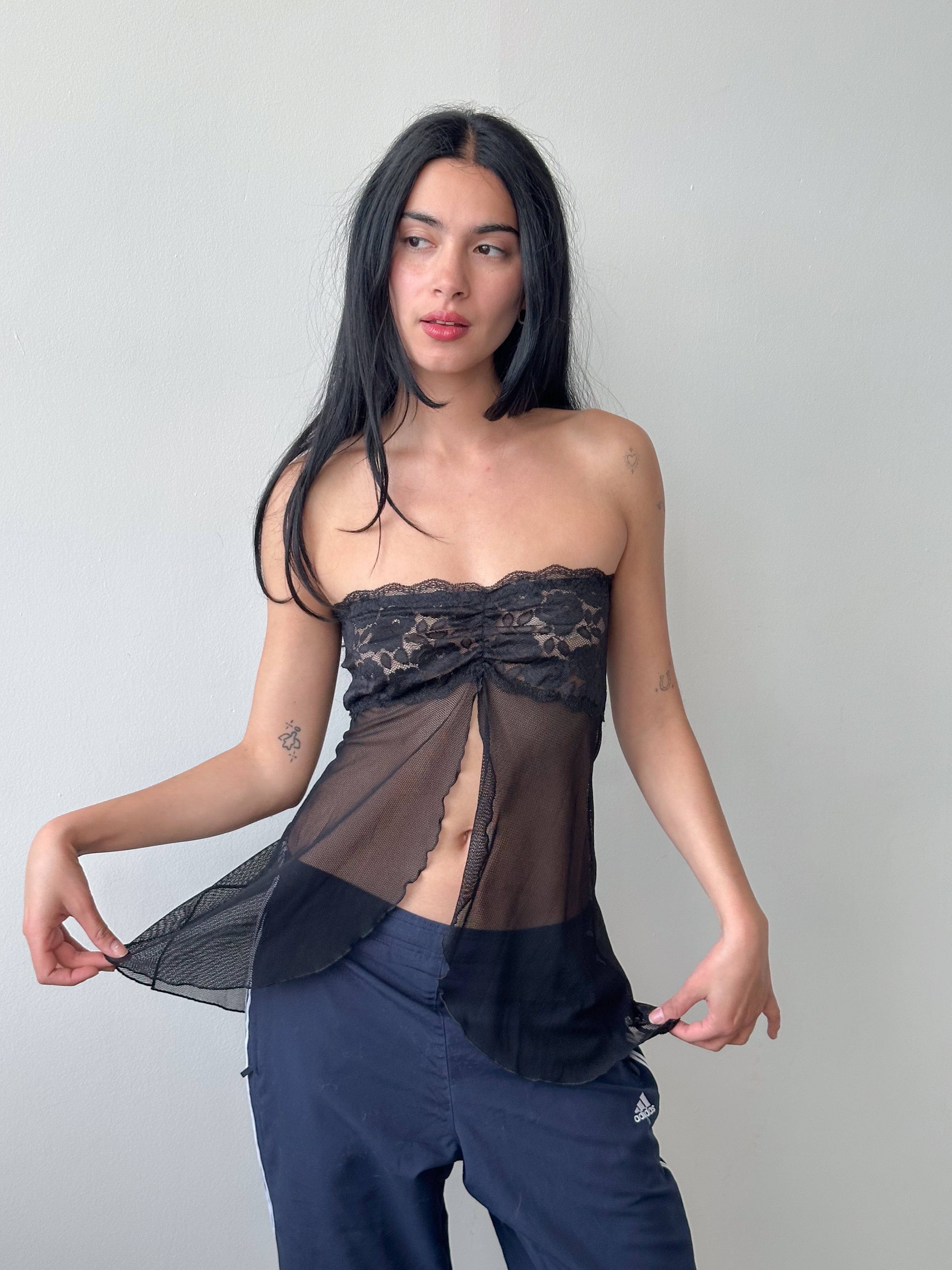 lace tube top / size s