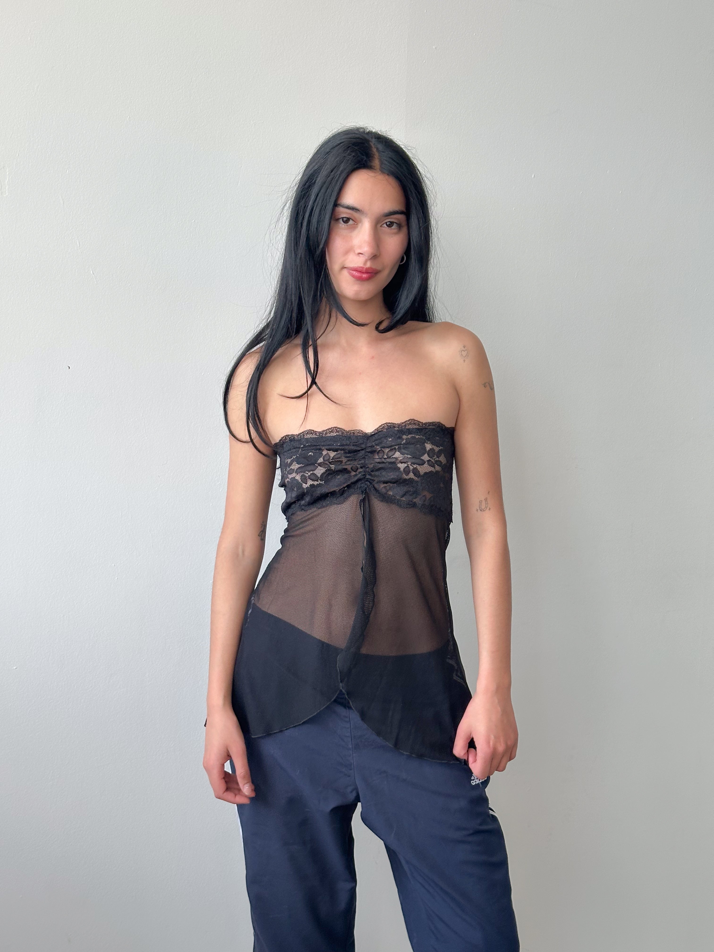 lace tube top / size s
