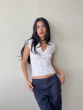 lace tee / size xs