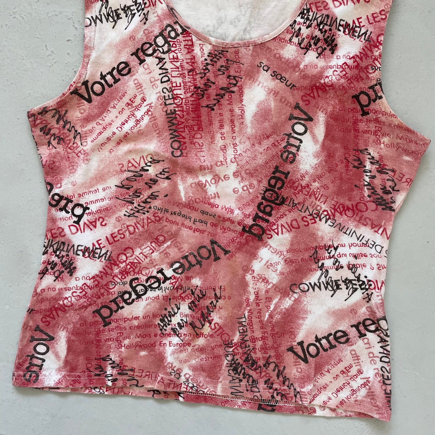 Vintage 00’s Graphic Print Tank Top - Size L/XL