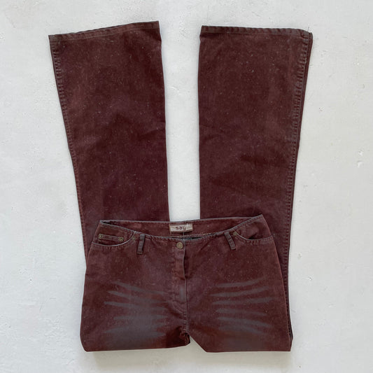 Vintage 90’s Suede Feel Flares - Size M