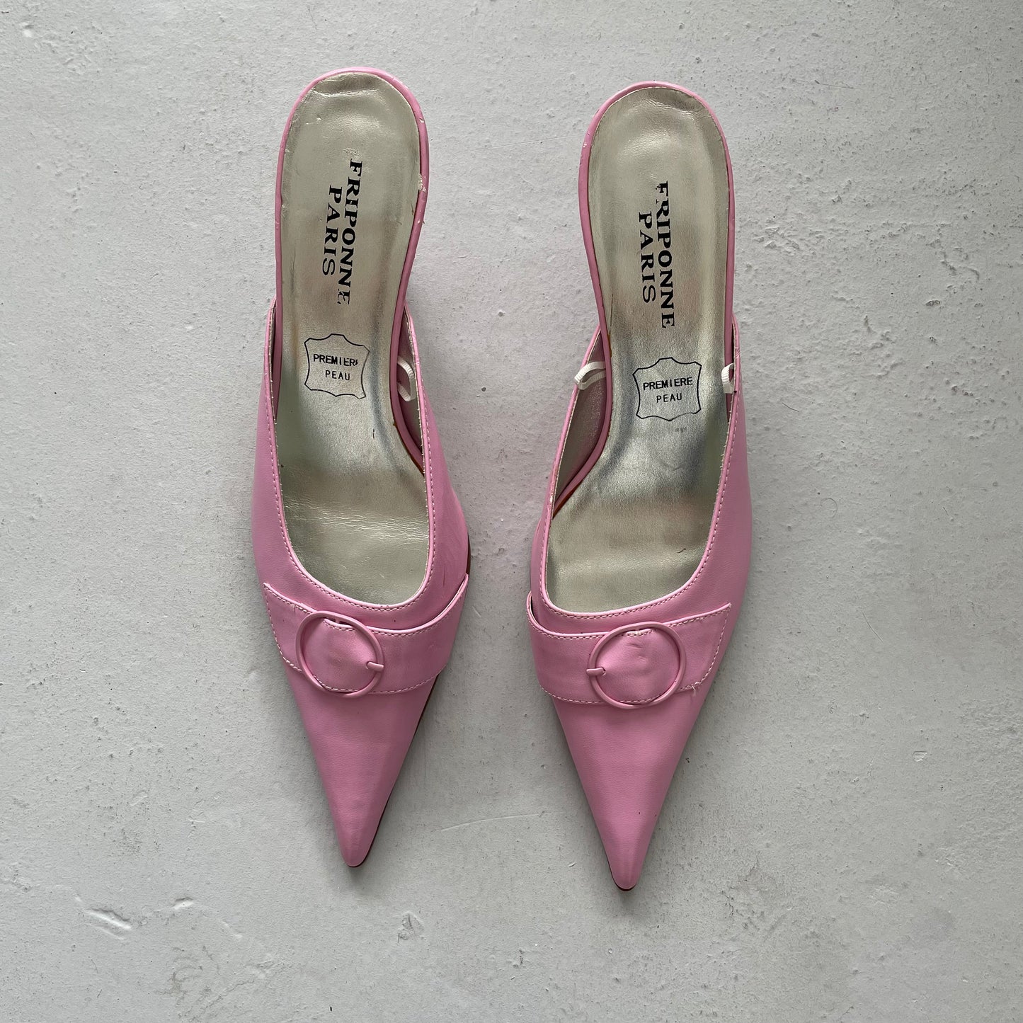 Vintage 00’s Pointy Kitten Heels - UK Size 6