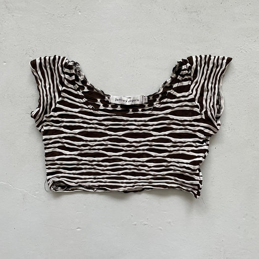 90’s Ultra Cropped Mesh Top - Size XS