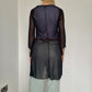 90’s Sheer Mesh Tie Up Long Cardigan - Size S