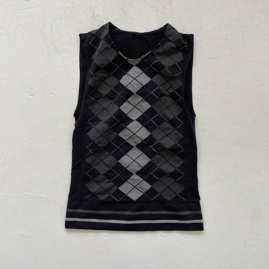 00’s Argyle Tank Top - Size XS/S