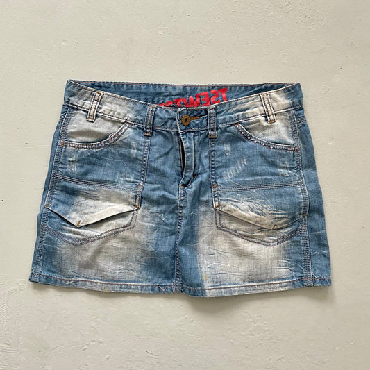 Vintage Y2K Denim Mini Skirt - Size S