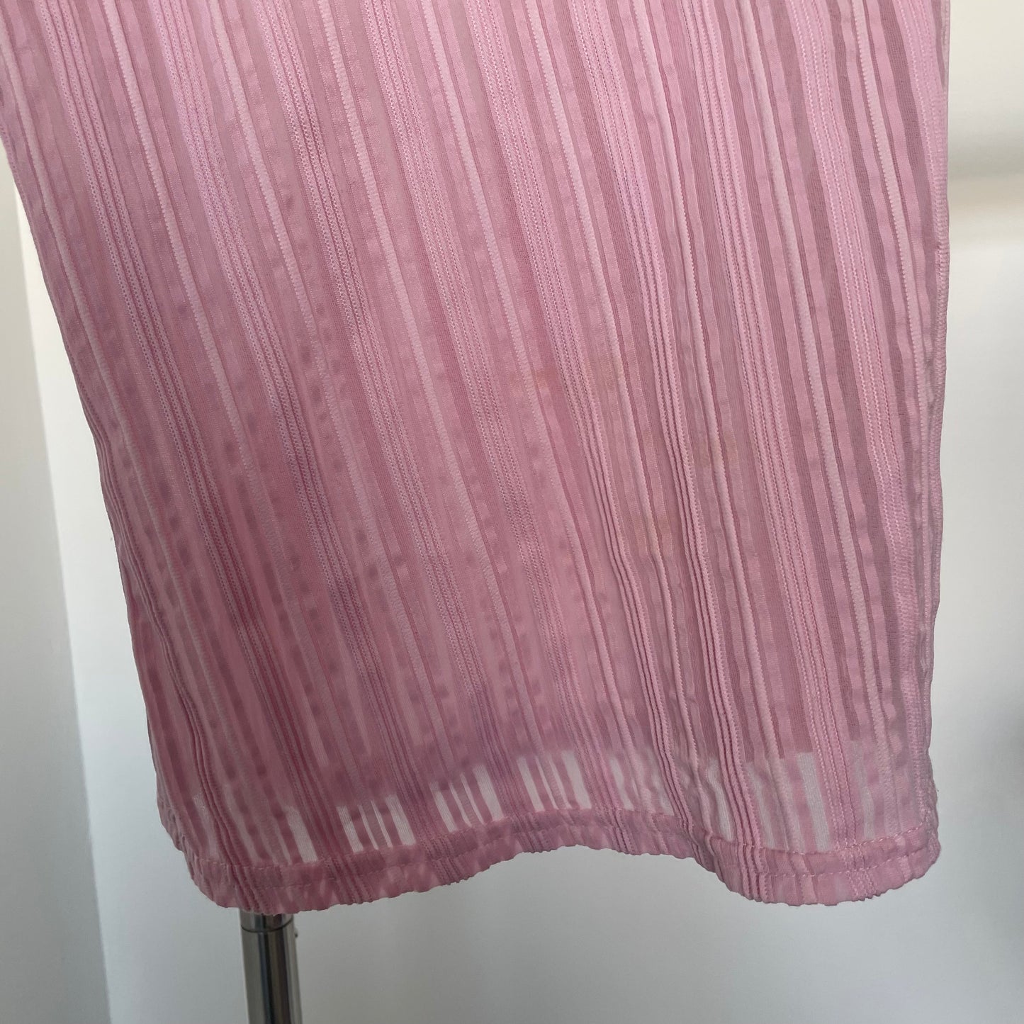 Vintage Y2K Pink Mesh Cami Top - Size XS/S